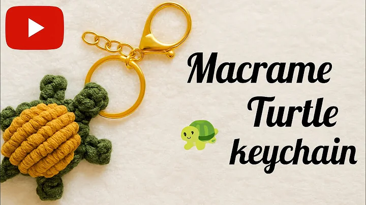 🐢Macrame Turtle  keychain 🐢 Easy steps Tutorial for beginners | DIY |Handmade #diy #macramekeychain