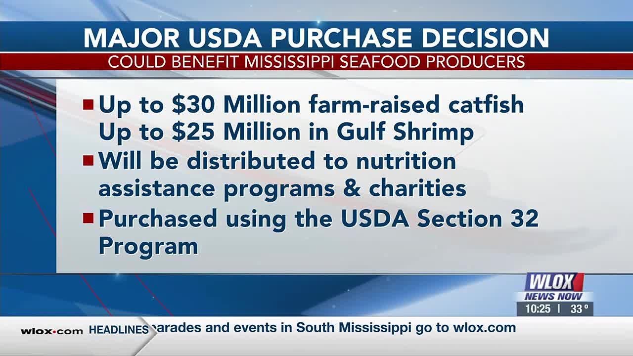 USDA purchase to benefit Mississippi seafood producers