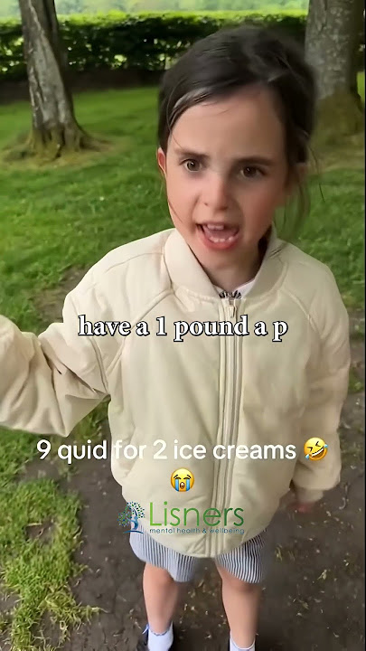Inflation hit this girl hard and she did not like it 😂 (9 quid for 2 ice creams) #funny #viral #kids