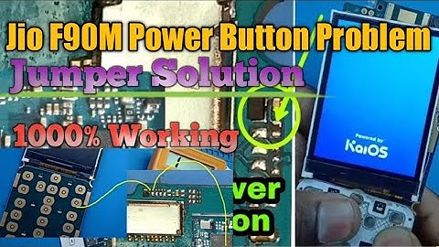 Jio Phone Power Button not working | Jio F90M Power Key Jumper Solutions @Mithilesh Mobile Solutions