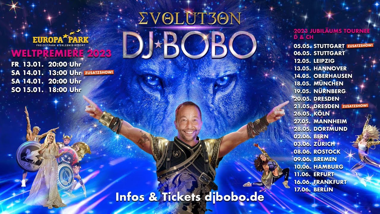 dj bobo evolution tour 2023 setlist