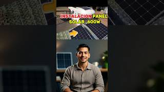 instalacion de panel solar de 600W paso paso #panelsolar #fotovolatico
