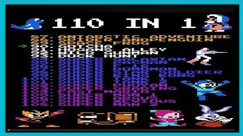 Nes 110 in 1 Gameplay : All Video Games in One Rom