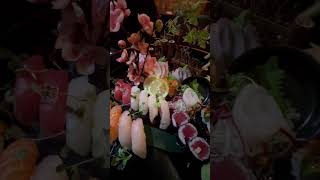 Japanese Sashimi and sushi Love Boat combo #foodie #japanesefood #sushi