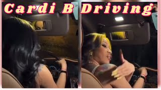 Cardi B Learning to Drive & Get Scared bc Someone is Coming After Them