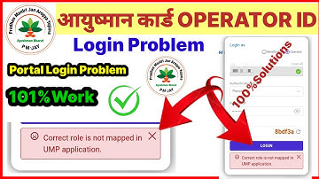 Correct role is not mapped in UMP application |Ayusman Card Correct Is not mapped in Ump application