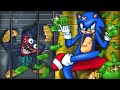 Rich Sonic Vs Broke Huggy Wuggy in Jail | Sonic Animation | POOR SONIC LIFE