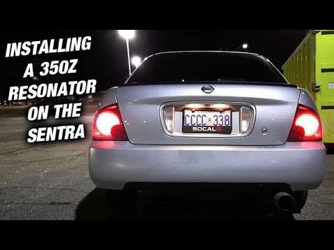 Installing a 350Z Exhaust On A Nissan Sentra - YouTube