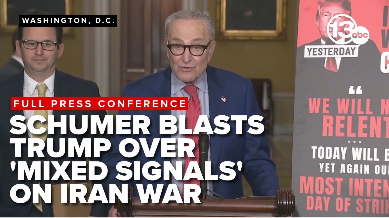 RAW: Шумер и демократы критикуют Трампа за стратегию войны с Ираном и призывают к проведению публ...