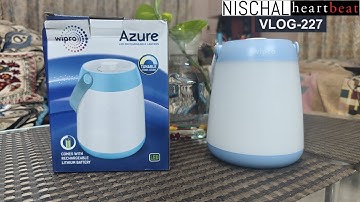 Wipro LED Azure LED Rechargeable Lantern (White) | NISCHAL heartbeat Vlog Ep- 227