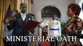 Zane Lightbourne Takes Oath of Office During Swearing-In Ceremony