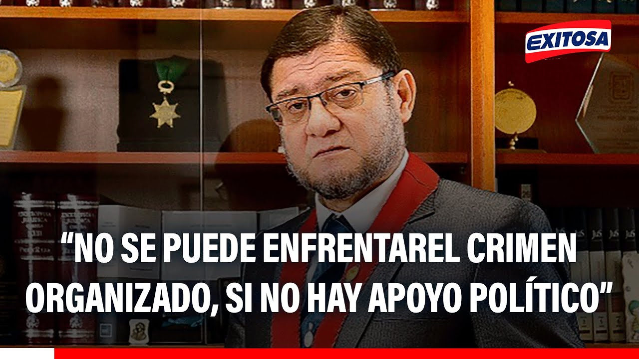 🔴🔵 Jorge Chávez Cotrina: Ningún país enfrenta el crimen organizado si no cuenta con apoyo político