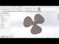 Table fan blade propeller design cad