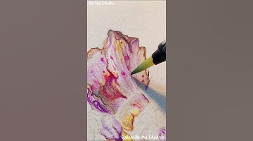 Vẽ Hoa là một cách thú zị để xả xì trét | How I Paint a Flower | Là Hà Studio #Shorts