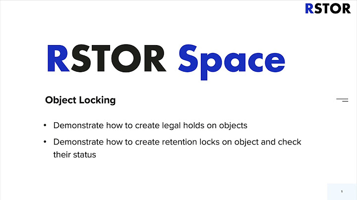 Object Locking