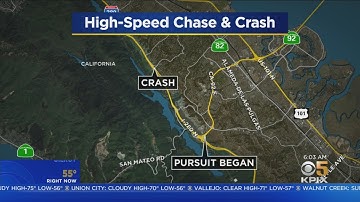 Man Arrested After High-Speed Chase, Rollover Crash On I-280