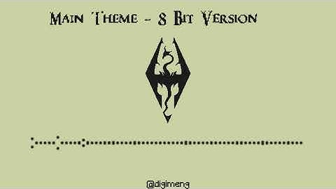 The Elder Scrolls V : Skyrim - Main Theme 8 Bit Cover