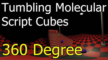 Molecular Script Cubes Tumbling 360 Degree