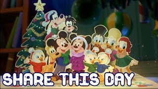 Video thumbnail of "♪Share this day+Lyrics♪ - Mickey twice upon Christmas | AMV"