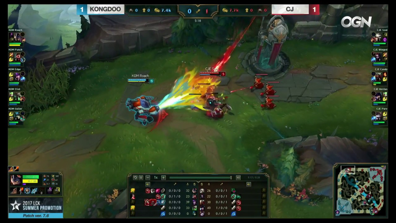 [2017 S7 LCK Summer] Promotion Day 1 - CJE vs KDM - Game 3 - League of Legends - OGN - 1080p