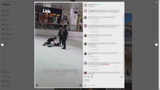 Man appears to be immobile after jumping from second floor of Galleria, landing on ice skating rink