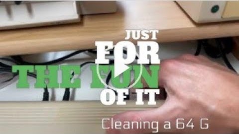 the cleaning of a Commodore 64G