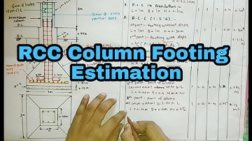 RCC Column Footing Estimation | Column Footing Volume Calculation | Column Footing 2024