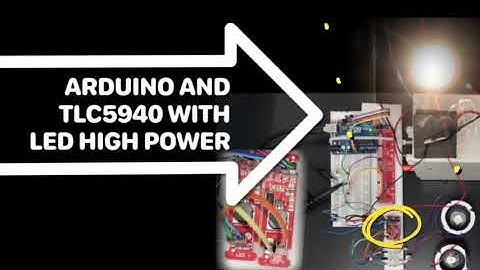 Arduino and TLC5940 with LED High power