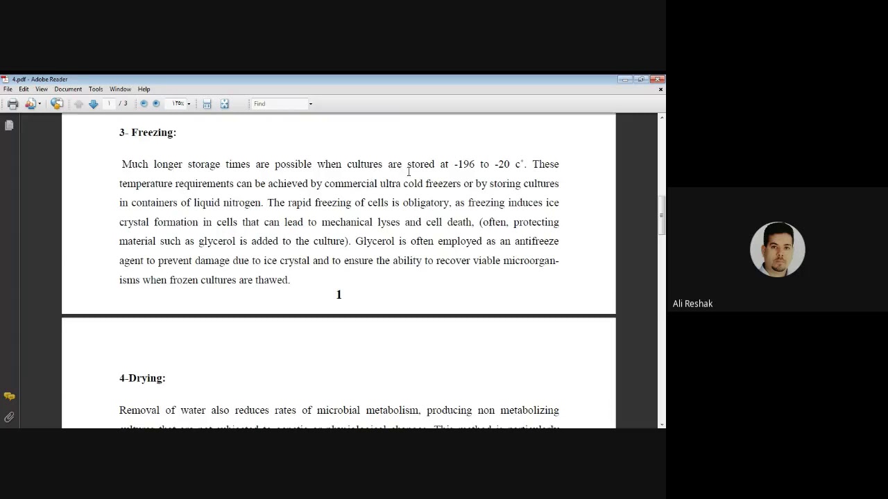 المختبر الرابع لمادة اسس التقنيات الاحيائية العملي أ.م.د. علي جبار رشك