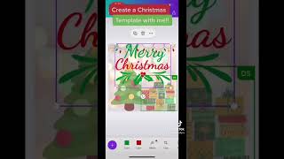 Create a Christmas template, easy!! #canva #digital #art #marketing #christmas #design screenshot 1