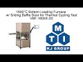 1600°C Bottom Loading Furnace w/ Sliding Baffle Door for Thermal Cycling Test - VBF-1600X-D2