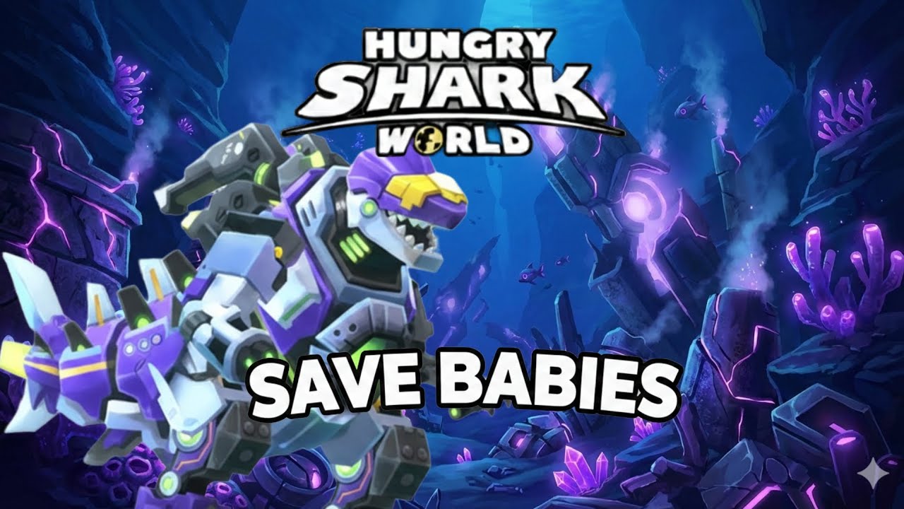 Hungry Shark World | New Save Francis' Babies Event | Mecha SharkJira 