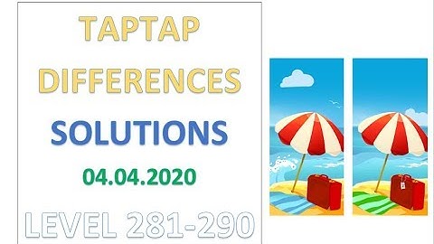 TapTap Differences Answers Level 281-290 Solutions