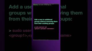 How to modify user accounts with the usermod command | Linux for Beginners #shorts