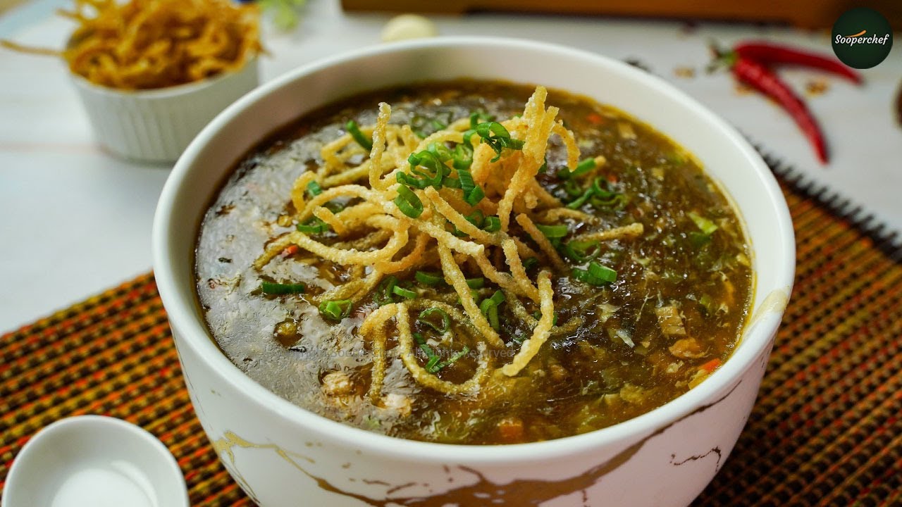 Manchow Soup Recipe by SooperChef (Street Food Winter Recipe)