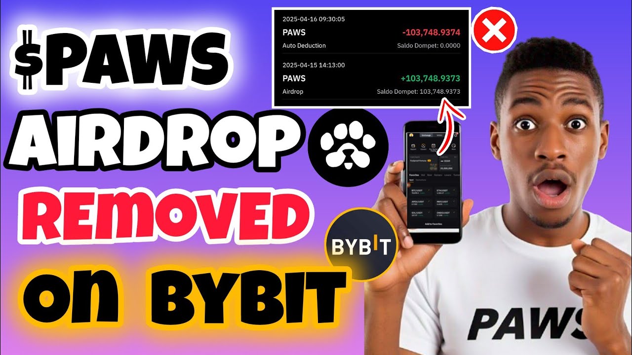 PAWS Airdrop Update: PAWS Token Removed/Deducted from Bybit - Recalling and Redistribution of Token