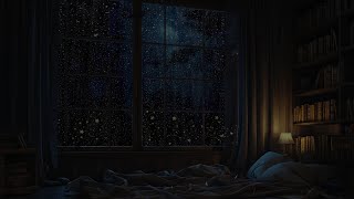 Forest Rain at Night: Relaxing Window Soundscape  Nighttime Serenity  Fall Asleep After 5 Minutes