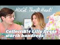 HUGE Thrift Haul! I found a Collectible Lilly Pulitzer Dress worth HUNDREDS! For Poshmark & Ebay