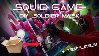 How to make a Squid Game Mask | Free Templates | Halloween Cosplay DIY