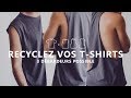 Transformez vos tshirts en dbardeurs  3 styles  zro couture