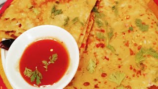 I Combined Egg\& Flour,Make Delicious Liquid Dough Egg Paratha,No Knead, No Dough Paratha