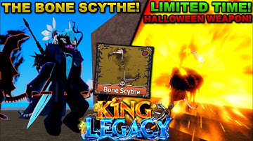 Getting The Bone Scythe (Halloween Weapon) In Roblox King Legacy... Here