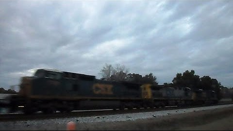 CSX Intermodal Train With 2 Camera Position View