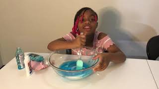 Three Color Slime Challenge Glitter