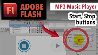 Play and Stop buttons: MP3 music player in Adobe Flash [TUTORIAL] screenshot 5