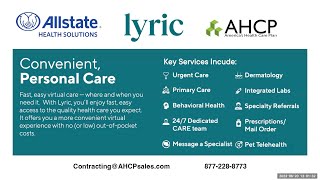 Lyric Telehealth Plan from Allstate Health Solutions