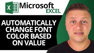 How to Automatically Change Font Color Based on Value in Excel | Excel Tutorial 2025