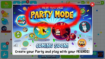 Agario mobile-NEW PARTY MODE// Awesome Tricksplit-CannonSplit-PopSplits-Bait+Duo Takeover