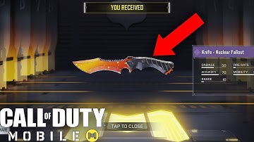 Call of Duty Mobile - UNLOCKING FREE EPIC NUCLEAR FALLOUT KNIFE SKIN!