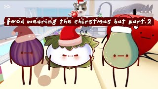 foods wearing the chirstmas hat part 2 in secret staycation #roblox #secretstaycation screenshot 3